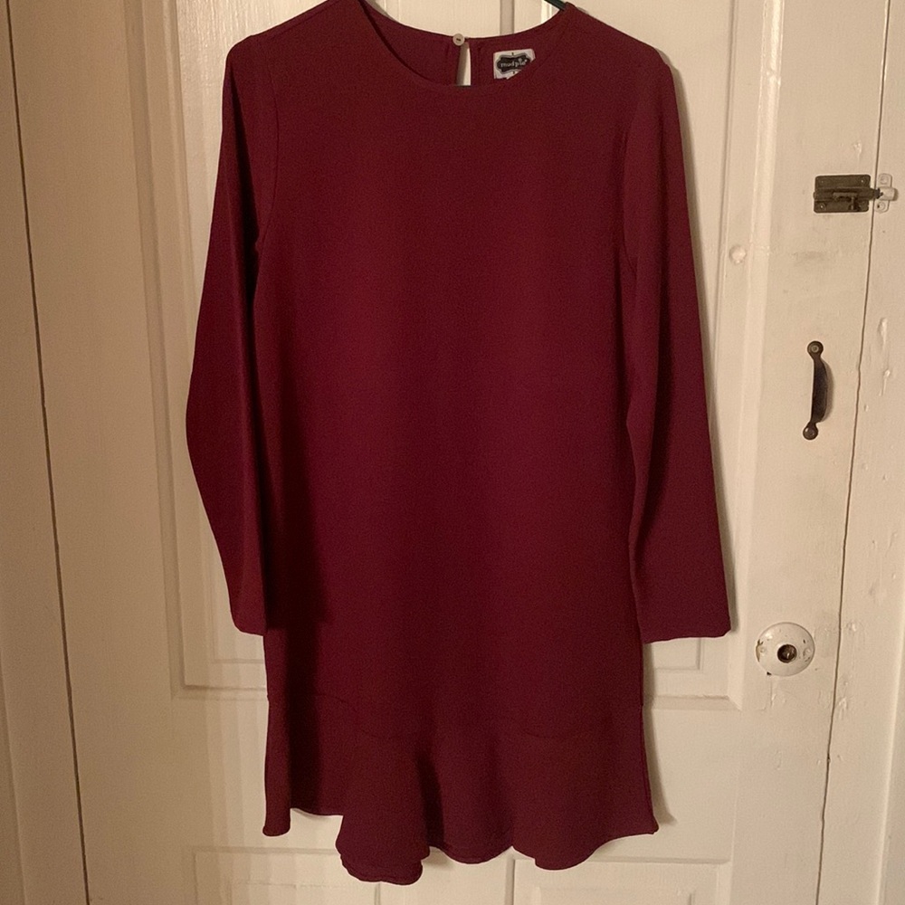 Burgundy Mudpie Long-Sleeve Dress